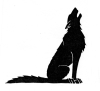 Solemn Wolf Howls at the Moon Until Dawn Breaks (by Radical Graphics) --- Description: This image came from http://www.RadicalGraphics.org/.Keywords: Wolf, Canine, Paws, Tail, Howl, Ears, Fur, Dog, Ear.