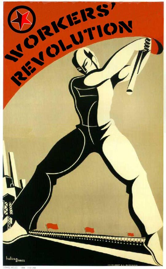 Spanish Civil War Poster, Edited By Punkerslut