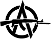 Revolutionary Anarchism with an AK47 (by Radical Graphics) --- Description: This image came from http://www.RadicalGraphics.org/.Keywords: Circled A, A, Anarchy, Ak47, Ak-47, Gun, Machine Gun, Knife, Militant.